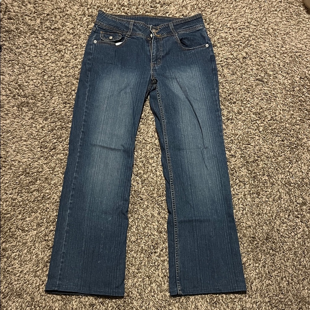 ellemenno Dark Blue Straight Leg Jeans